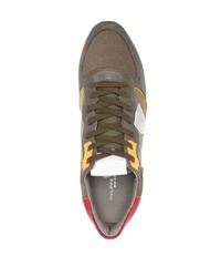 Chaussures de sport olive Philippe Model Paris