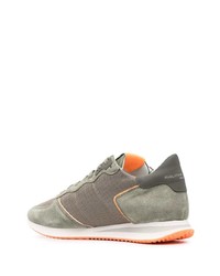 Chaussures de sport olive Philippe Model Paris