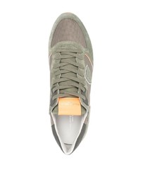 Chaussures de sport olive Philippe Model Paris