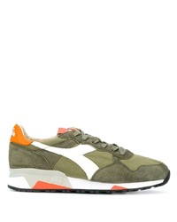 Chaussures de sport olive Diadora