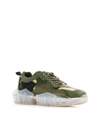 Chaussures de sport olive Jimmy Choo