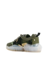 Chaussures de sport olive Jimmy Choo