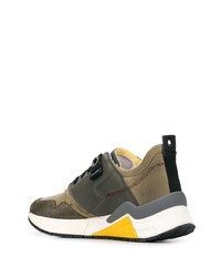 Chaussures de sport olive Diesel