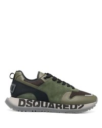 Chaussures de sport olive DSQUARED2