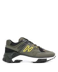 Chaussures de sport olive Hogan