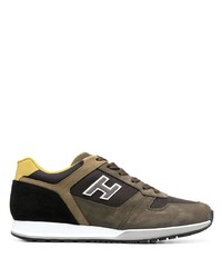 Chaussures de sport olive Hogan