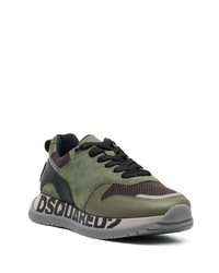 Chaussures de sport olive DSQUARED2