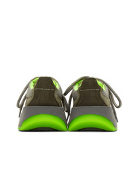 Chaussures de sport olive MM6 MAISON MARGIELA
