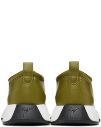 Chaussures de sport olive Giuseppe Zanotti