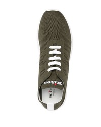 Chaussures de sport olive Kiton