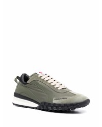 Chaussures de sport olive DSQUARED2