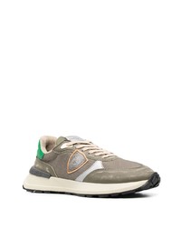 Chaussures de sport olive Philippe Model Paris