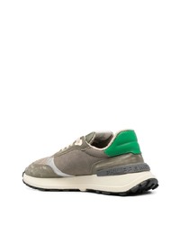 Chaussures de sport olive Philippe Model Paris