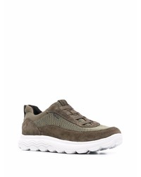 Chaussures de sport olive Geox