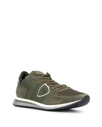 Chaussures de sport olive Philippe Model