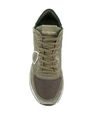 Chaussures de sport olive Philippe Model