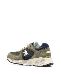 Chaussures de sport olive Premiata