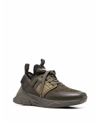 Chaussures de sport olive Tom Ford