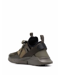 Chaussures de sport olive Tom Ford