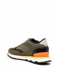 Chaussures de sport olive BOSS