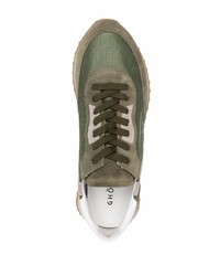 Chaussures de sport olive Ghoud