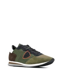 Chaussures de sport olive Philippe Model Paris