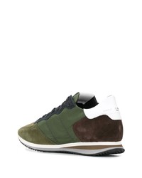 Chaussures de sport olive Philippe Model Paris