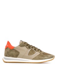 Chaussures de sport olive Philippe Model Paris