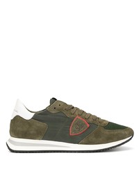 Chaussures de sport olive Philippe Model Paris