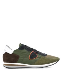 Chaussures de sport olive Philippe Model Paris