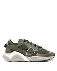 Chaussures de sport olive Philippe Model Paris