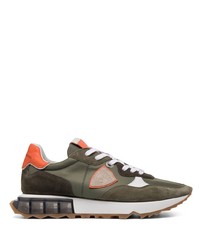 Chaussures de sport olive Philippe Model Paris