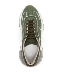 Chaussures de sport olive Maison Margiela
