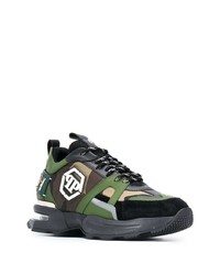 Chaussures de sport olive Philipp Plein