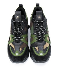 Chaussures de sport olive Philipp Plein