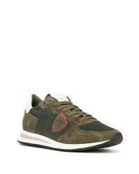 Chaussures de sport olive Philippe Model Paris