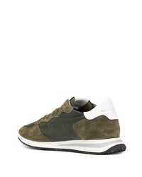 Chaussures de sport olive Philippe Model Paris