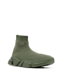 Chaussures de sport olive Balenciaga