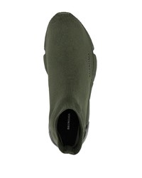Chaussures de sport olive Balenciaga