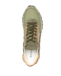 Chaussures de sport olive Ghoud