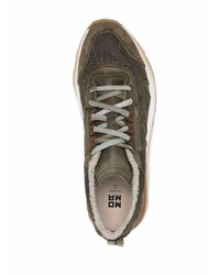 Chaussures de sport olive Moma