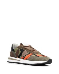 Chaussures de sport olive Philippe Model Paris