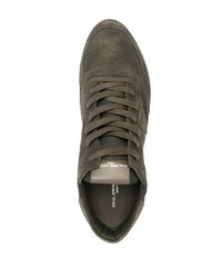 Chaussures de sport olive Philippe Model Paris