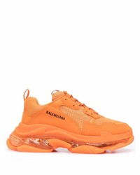 Chaussures de sport orange Balenciaga