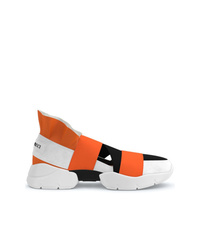 Chaussures de sport orange Emilio Pucci