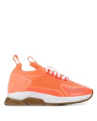Chaussures de sport orange Versace