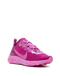 Chaussures de sport pourpres Nike