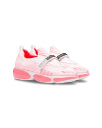 Chaussures de sport roses Prada