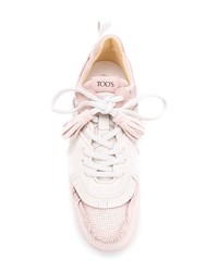 Chaussures de sport roses Tod's