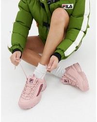 Chaussures de sport roses Fila